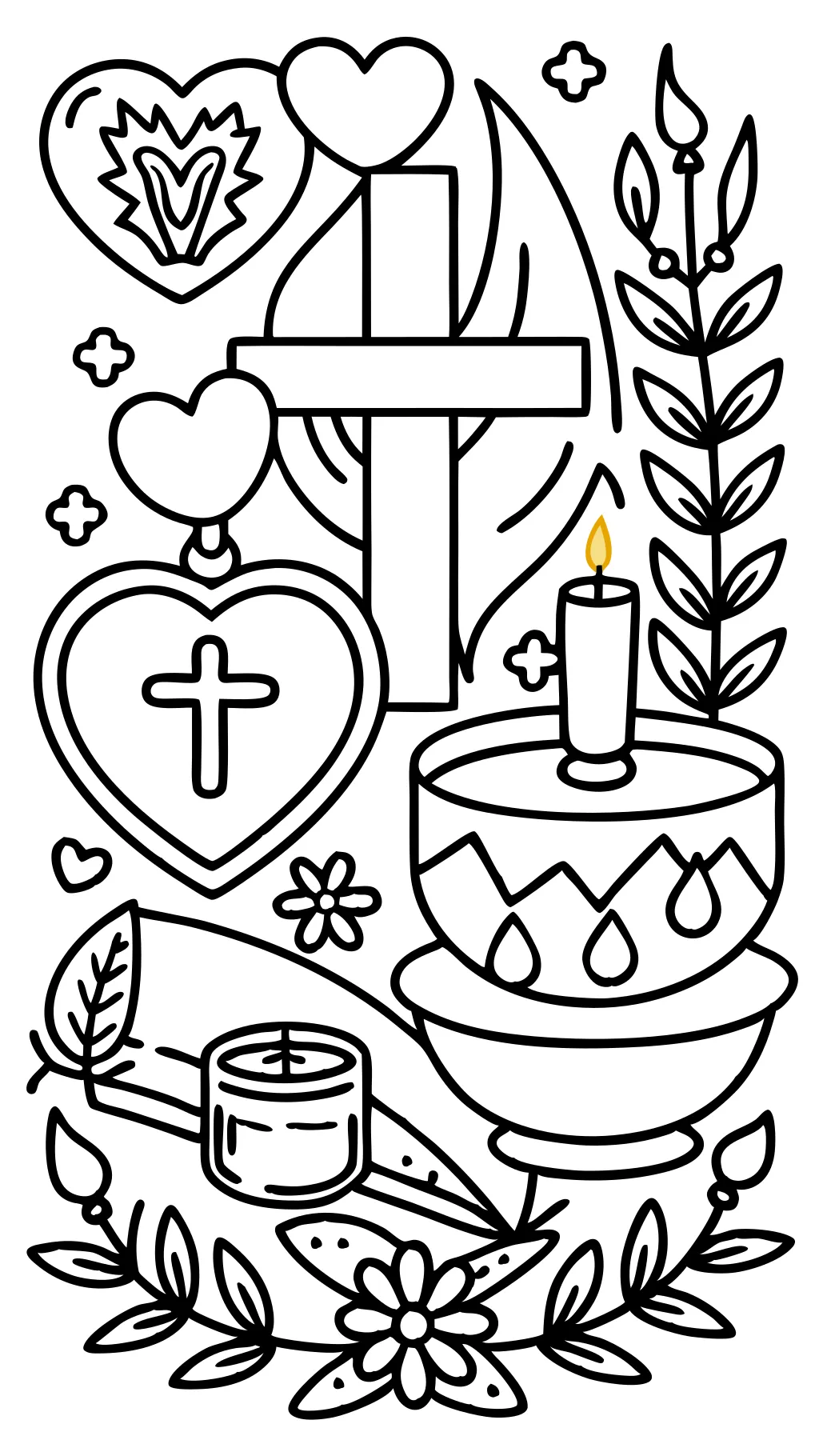 lent coloring page